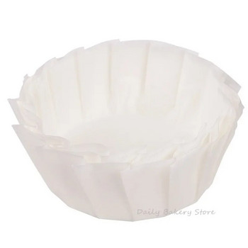 4/6 инча тава за баска чийзкейк маслена хартия Сгъваема форма за торта за еднократна употреба с мус за торта Хартия за печене на маслоустойчива ръбова хартия