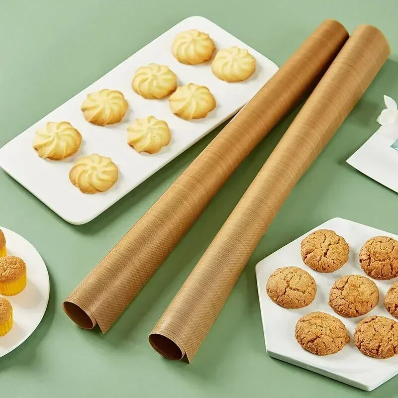 1 τεμ. Επαναχρησιμοποιήσιμα, ανθεκτικά φύλλα ψησίματος Αντιολισθητικό χαρτί πανί φούρνου Αντικολλητικό μαξιλάρι ψησίματος Υφασμάτινο ύφασμα από υαλοβάμβακα Αξεσουάρ αρτοποιίας