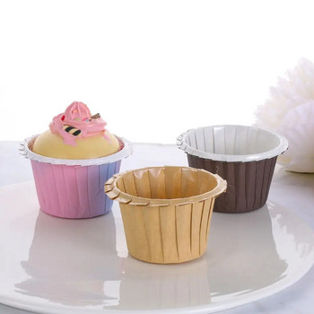 50 τμχ Λαδόχαρτο για κέικ Δίσκος Cupcake Liners Cupcake Χαρτί τουλίπα Φλυτζάνια ψησίματος Κέικ για muffin Φλυτζάνια Bakeware Εργαλεία ζαχαροπλαστικής