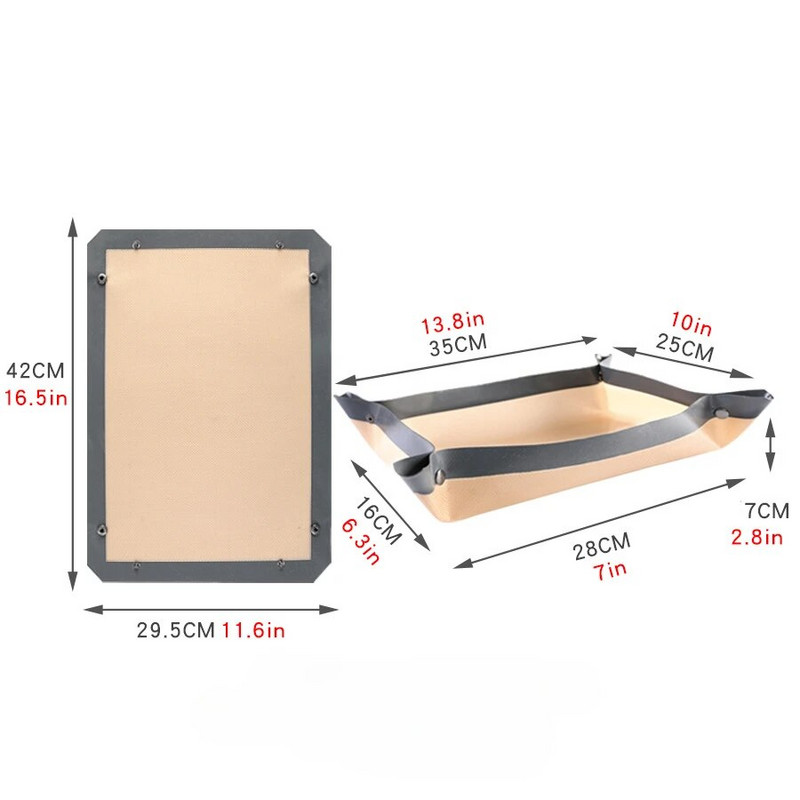 Paksendatud kiust küpsetusplaat ja silikageelist ahjupadi, sobib suurepäraselt leiva-makaroni küpsiste ja kanaprae jaoks, vastupidav kõrgele temperatuurile