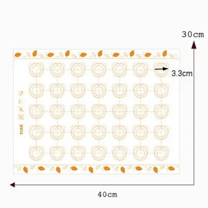 30*40cm Performeeritud silikoonist küpsetusmatt Macaroon Cookie ahjuplaadi vooder Eclair saiavorm Köök moule silikoonkondiitri