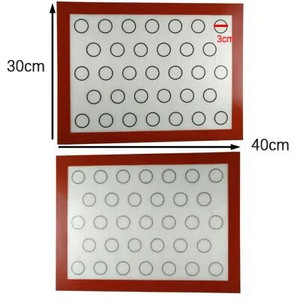 30*40cm Performeeritud silikoonist küpsetusmatt Macaroon Cookie ahjuplaadi vooder Eclair saiavorm Köök moule silikoonkondiitri