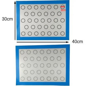 30*40cm Performeeritud silikoonist küpsetusmatt Macaroon Cookie ahjuplaadi vooder Eclair saiavorm Köök moule silikoonkondiitri