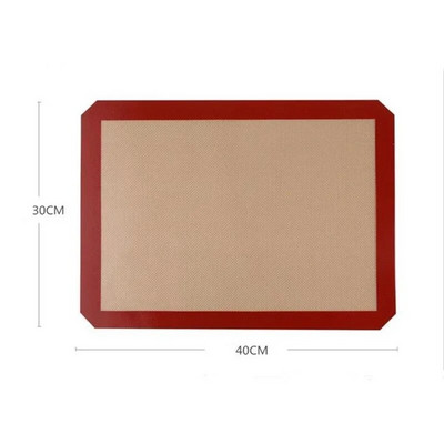 30*40cm Performeeritud silikoonist küpsetusmatt Macaroon Cookie ahjuplaadi vooder Eclair saiavorm Köök moule silikoonkondiitri