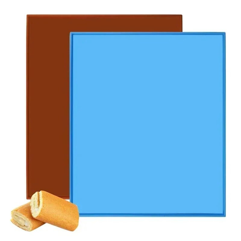 Silikonska podloga za pečenje Swiss Roll Mat Neljepljiva silikonska podloga za pećnicu Posuda za pizzu kolač Kalup za pečenje kolača Pribor za pečenje kolača