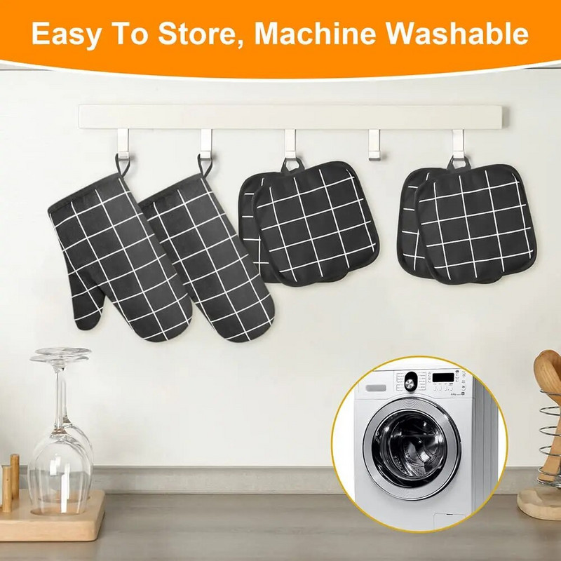 2tk Soojusisolatsioonikindad Kindad Põletusvastased Ahjukindad Paksendatud Mikrolaineahjukindad Libisemisvastased Köök Küpsetusahjukindad