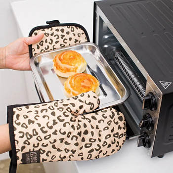 Πυκνωμένη θερμομόνωση Γάντια φούρνου ψησίματος Φούρνος μικροκυμάτων Ανθεκτικά σε υψηλές θερμοκρασίες Γάντια Εργαλείο κουζίνας