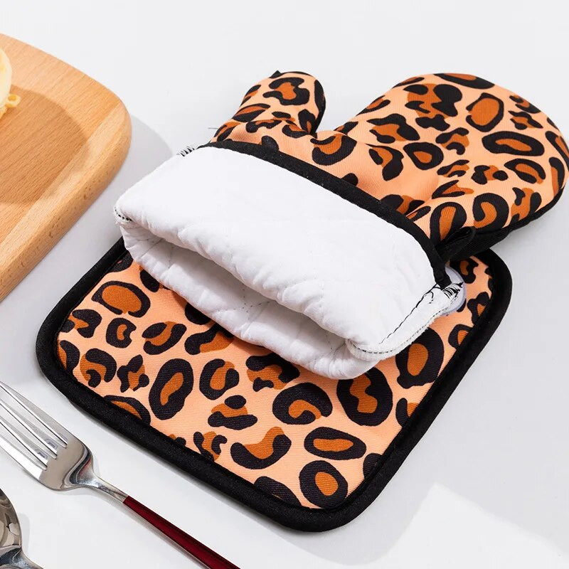 Zahustené tepelnoizolačné rukavice na pečenie do mikrovlnnej rúry, odolné voči vysokým teplotám, kuchynské náradie