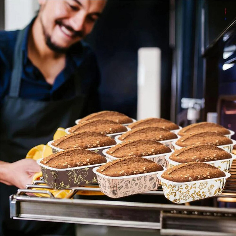 50db/készlet Cupcake papír Muffin csésze Sütő Tortapohár Forma Papír Cupcake Bélés Csomagolók Esküvői Party Barkács sütési eszközök