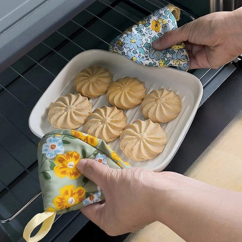 Bavlnená prešívaná trojuholníková čiapka na hrniec, proti obareniu, tepelná izolácia, kryt na hrniec, kuchynská zapekacia žehlička, hrniec, rukavice na rukoväť hrnca