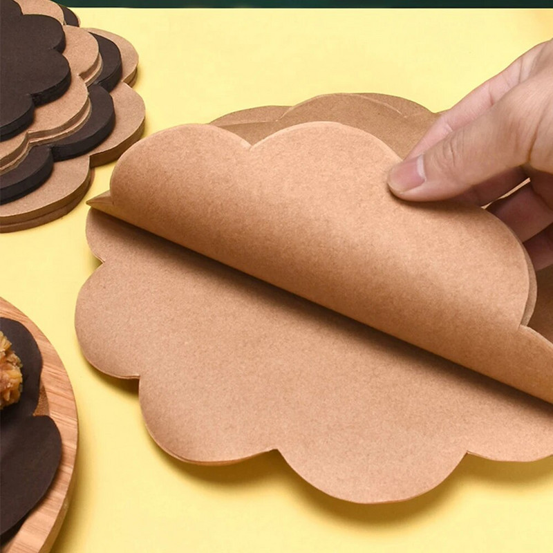 100 ks čipkovaný papier na pečenie, olejotesný voskový papier, vodeodolný papier na balenie potravín, torty, pečivo, pečenie potravín, dekoratívne papierové podložky, kuchynské náradie
