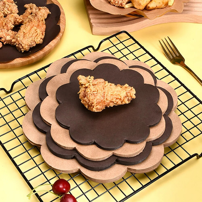 100 ks čipkovaný papier na pečenie, olejotesný voskový papier, vodeodolný papier na balenie potravín, torty, pečivo, pečenie potravín, dekoratívne papierové podložky, kuchynské náradie