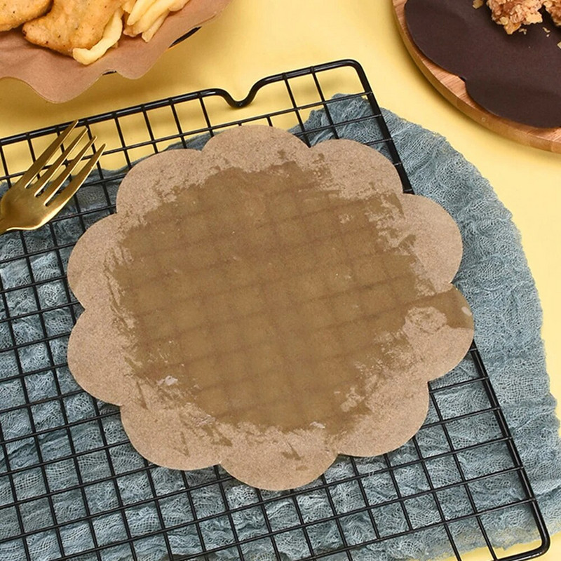 100 ks čipkovaný papier na pečenie, olejotesný voskový papier, vodeodolný papier na balenie potravín, torty, pečivo, pečenie potravín, dekoratívne papierové podložky, kuchynské náradie