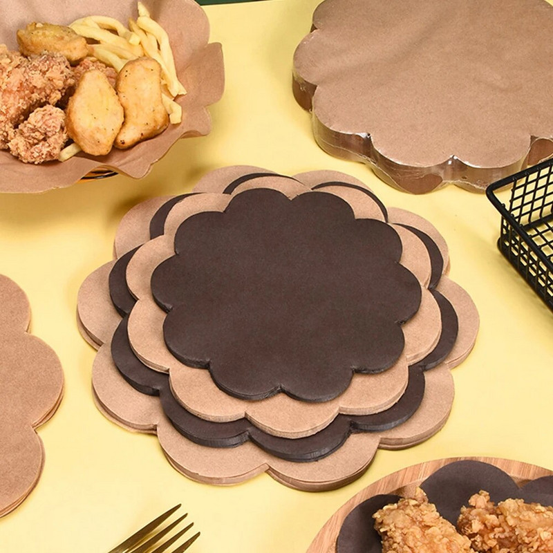 100 ks čipkovaný papier na pečenie, olejotesný voskový papier, vodeodolný papier na balenie potravín, torty, pečivo, pečenie potravín, dekoratívne papierové podložky, kuchynské náradie