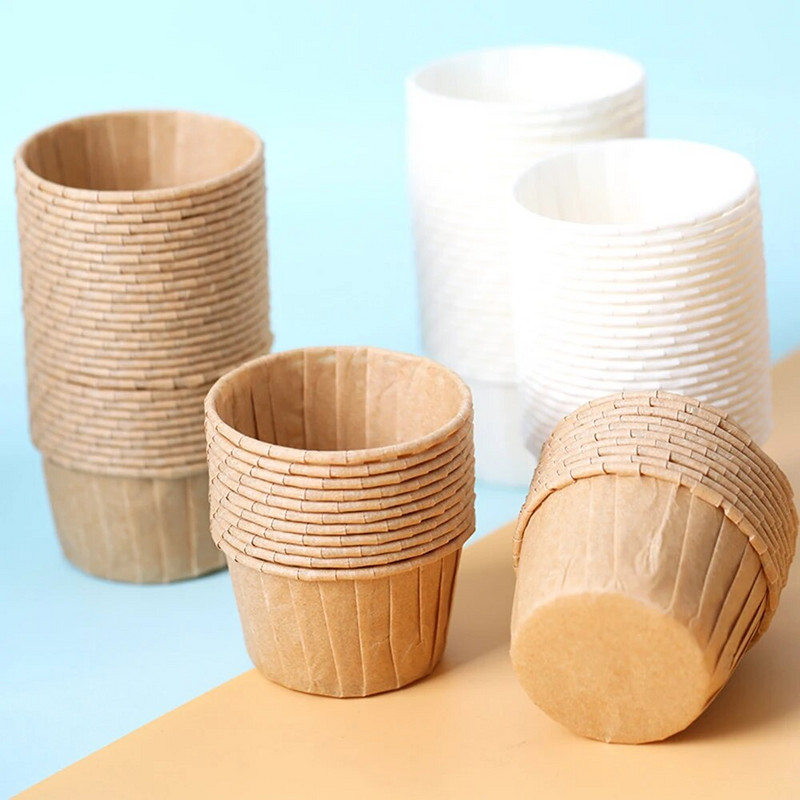 50 bucăți/pachet Brioșe Cupă Hârtie Ambalaje pentru cupcakes Cutii pentru copt Cupe DIY Instrumente pentru decorarea torturilor Materiale pentru copt de bucătărie