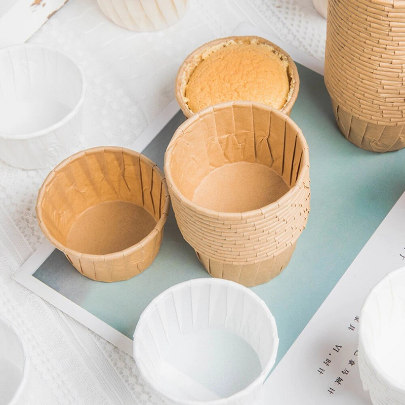 50 bucăți/pachet Brioșe Cupă Hârtie Ambalaje pentru cupcakes Cutii pentru copt Cupe DIY Instrumente pentru decorarea torturilor Materiale pentru copt de bucătărie