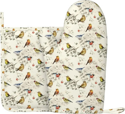 Seenekunsti ahjukindad ja potihoidjate komplektid, vastupidavad taaskasutatud täidisega silikoonist libisemiskindlad BBQ-kindad kööki