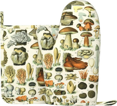 Seenekunsti ahjukindad ja potihoidjate komplektid, vastupidavad taaskasutatud täidisega silikoonist libisemiskindlad BBQ-kindad kööki