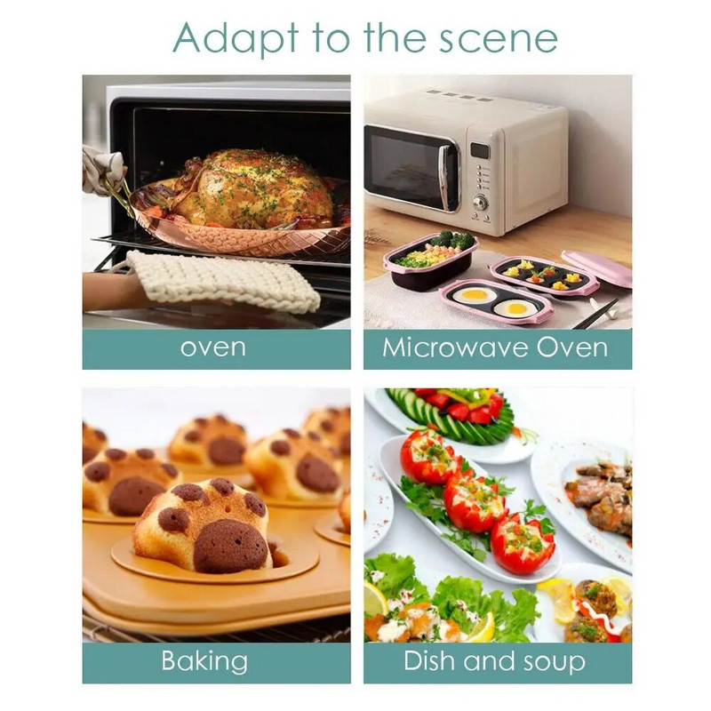 Silikoonist kuumakindlad libisemisvastased ahjukindad Köök Põletusvastane käeklambrialus Nõudekausi hoidik Küpsetuskindad