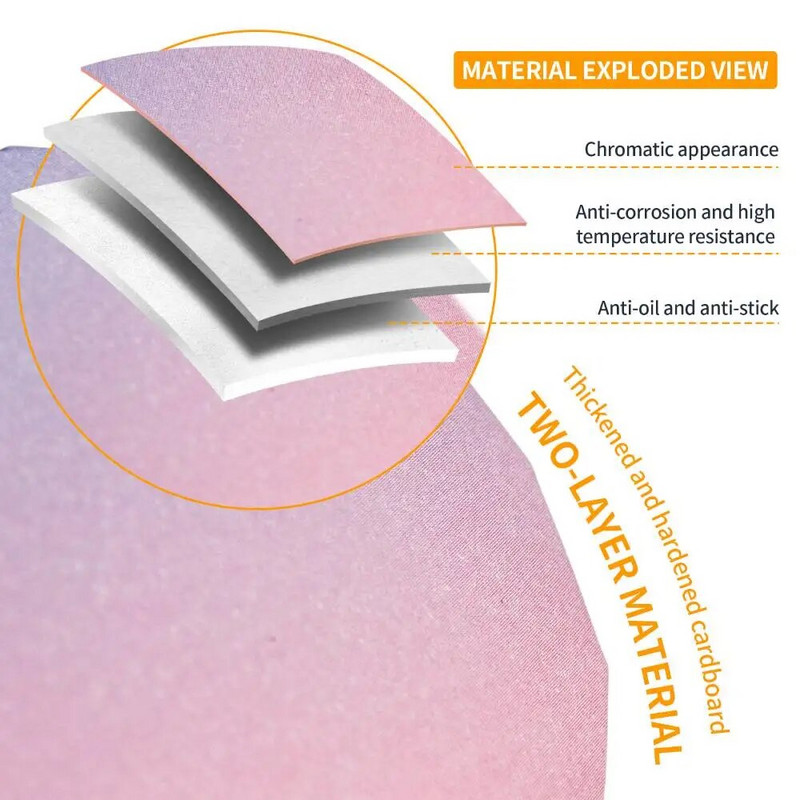 50 db Cupcake papírpoharak Kerek bevonatú nagy muffintálca tortacsomagolók tepsi cupcake tok torta papírpoharak tészta kellékek