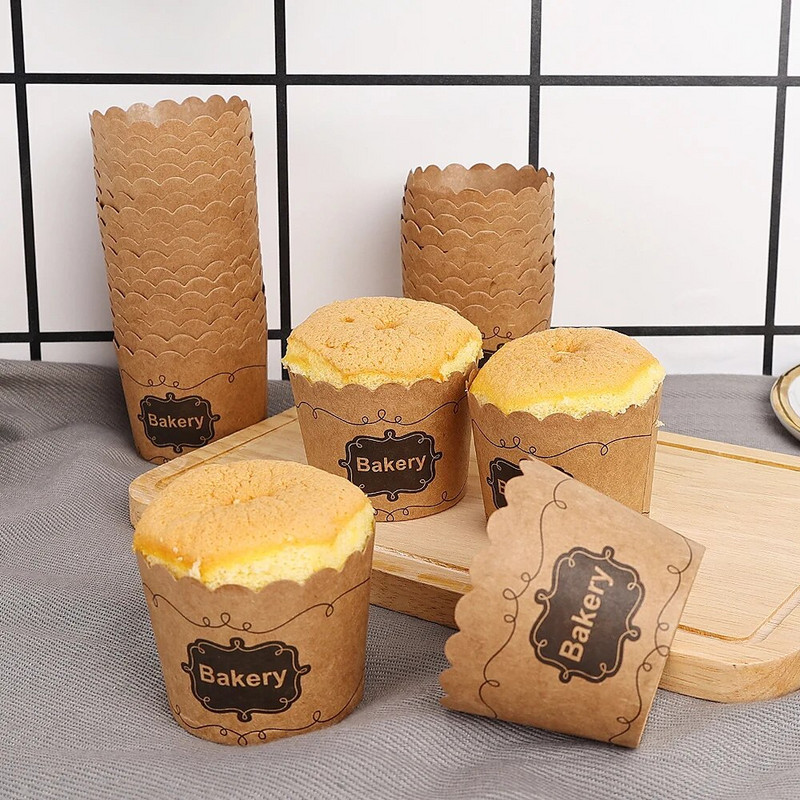 50 ks mini dezertné formičky na muffiny, papierové košíčky na muffiny, papierové košíčky na pečenie, sada foriem na narodeninovú a svadobnú tortu, párty potreby