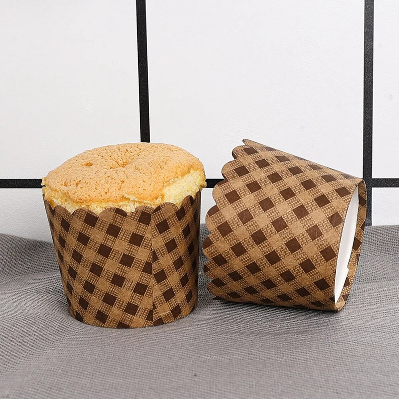 50 ks mini dezertné formičky na muffiny, papierové košíčky na muffiny, papierové košíčky na pečenie, sada foriem na narodeninovú a svadobnú tortu, párty potreby