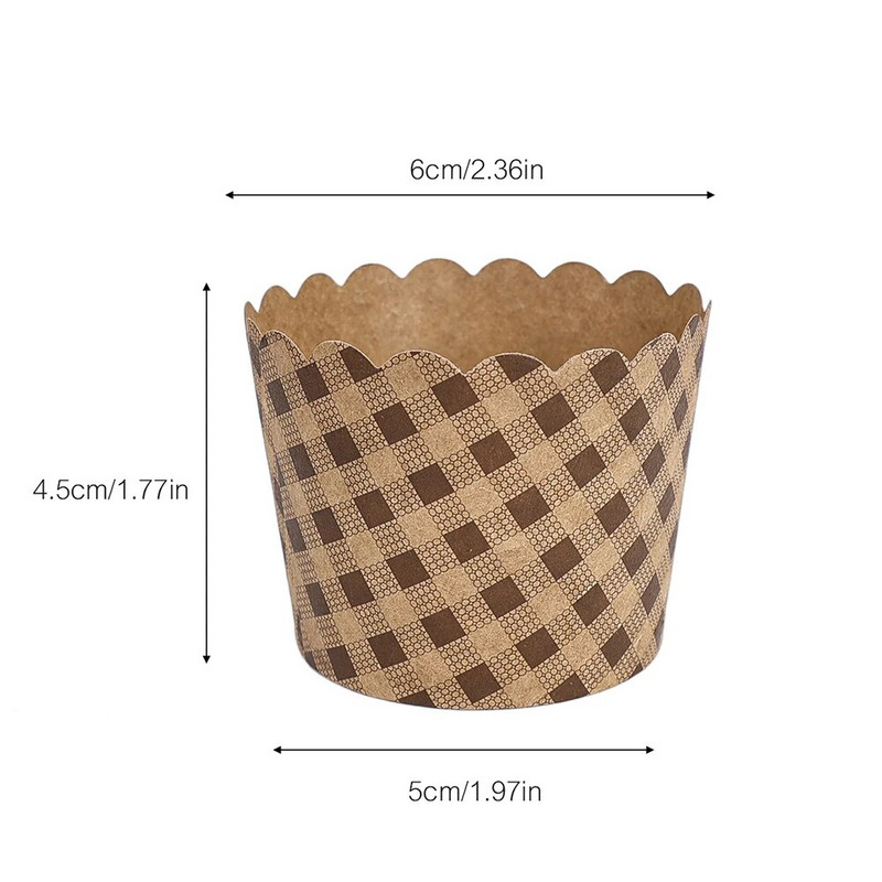 50 ks mini dezertné formičky na muffiny, papierové košíčky na muffiny, papierové košíčky na pečenie, sada foriem na narodeninovú a svadobnú tortu, párty potreby