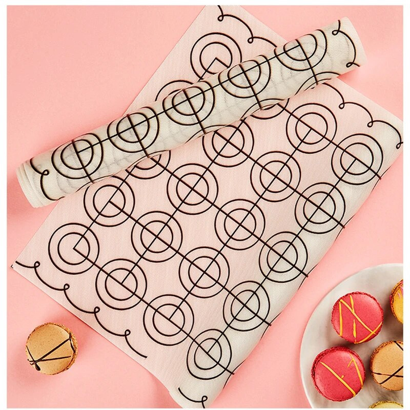 Silikoonist Macaron Macaron Kondiitritooted Küpsisahi Küpsetusvorm Suur 65 õõnsusega vormimatt Küpsetustööriistad ahjupannidele Tainas Fondant