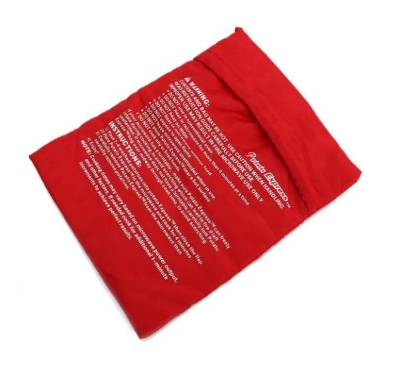 1PC crvena periva vrećica za kuhanje Pečeni krumpir Brzo kuhanje krumpira u mikrovalnoj pećnici (kuha 4 krumpira odjednom) Hot 2018