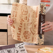 Ühekordne Airfryeri küpsetuspaberi vooder Õlikindel mittenakkuva leivavõileiva burgeri friikartulite ümbris Pärgamentpaber ahjuõhufritüürile