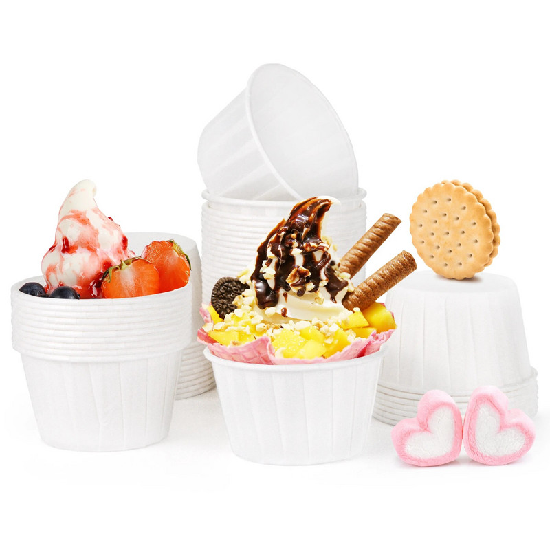 50 tk Paberist koogivorm DIY muffinitopsi ümbris küpsetuskarbid ümbrised ümbrised kaunistustööriistad köögikoogi tarvikud