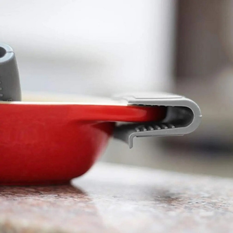 2 ks silikónová rukoväť na panvicu, držiak na rukoväť do kuchyne, kryt rukoväte horúceho hrnca, ochrana pred obarením prstov, ochrana pred vyprážaním z liatiny