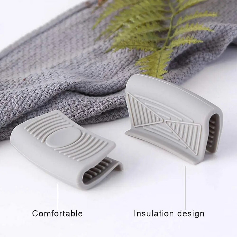 2 ks silikónová rukoväť na panvicu, držiak na rukoväť do kuchyne, kryt rukoväte horúceho hrnca, ochrana pred obarením prstov, ochrana pred vyprážaním z liatiny