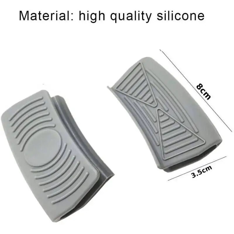 2 ks silikónová rukoväť na panvicu, držiak na rukoväť do kuchyne, kryt rukoväte horúceho hrnca, ochrana pred obarením prstov, ochrana pred vyprážaním z liatiny