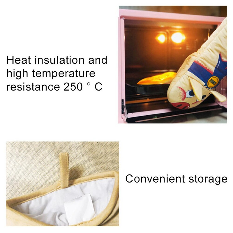 1tk Cute Pig Libisemisvastane Põletusvastane Köök Mikrolaineahi Kinnas Küpsetusahi Kinnas asend keevitusahi köögikindad gant köök