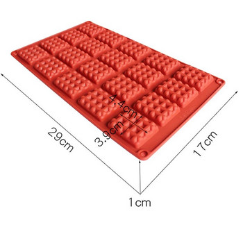 Φόρμα σιλικόνης 18-Cavity Φόρμα για Βάφλα Πουτίγκα Ψήσιμο Πλέγμα Πάγου Τετράγωνη Βάφλα Φόρμα ψησίματος σοκολάτας Εργαλεία διακόσμησης για κέικ