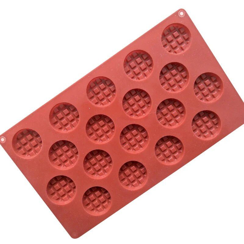 18-õõnsusega silikoon-šokolaadivorm vahvlipudingivorm küpsetusjäärest kandiline vahvlišokolaadiküpsetusvorm koogi kaunistamiseks