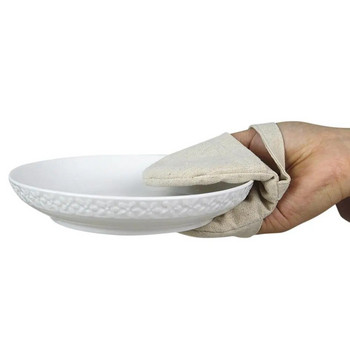 Памучна ръкавица за фурна Удебелени термоустойчиви ръкавици Ръкавица за пръсти за фурна Държач за тенджера за гореща кухненска печка Инструмент