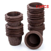 Forma na tortu, papierové košíčky, cylindrický košíček, manžetový tácok na muffiny, lisovaný, zložený, celkom pohodlné kuchynské náčinie na pečenie