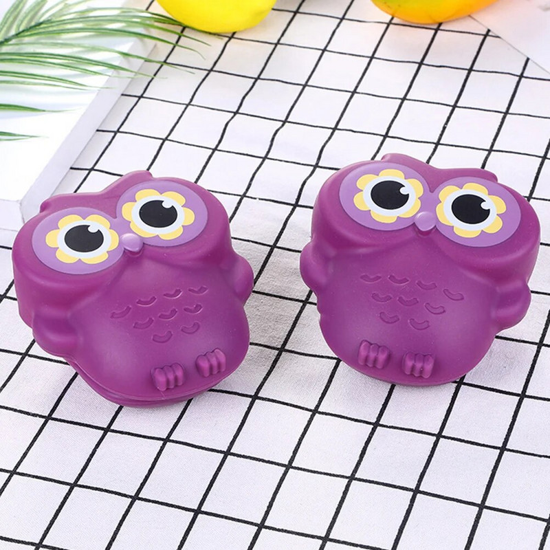 Rukavice za pećnicu Owl Silikonske hvataljke otporne na toplinu Rukavice za štipanje Držač za lonce Stalak Ljubičasta hvataljka za kuhanje od silikagela