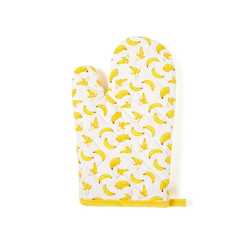 1 ks Rukavice na pečenie do mikrovlnnej rúry, bavlnené roztomilé rukavice na pečenie v rúre, tepelne odolné chňapky, protišmykové kuchynské nástroje na varenie