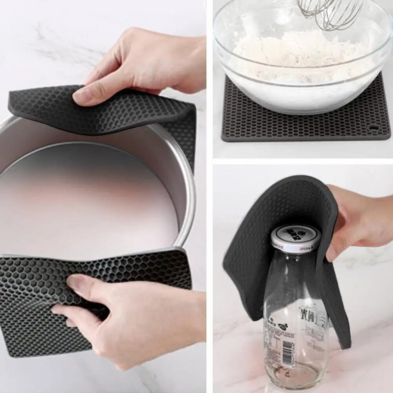 Praktická kreatívna silikónová podložka na pečenie s voštinovým vzorom, nepriľnavá panvica, podložka na pečenie, plech na pečenie v rúre, kuchynské pomôcky na pečenie