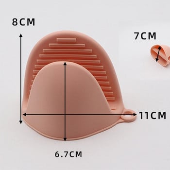 Силиконова изолация Скоба за ръце Кухненски ръкавици за съдове Фурна за печене Изолационни ръкавици за съдове за микровълнова фурна