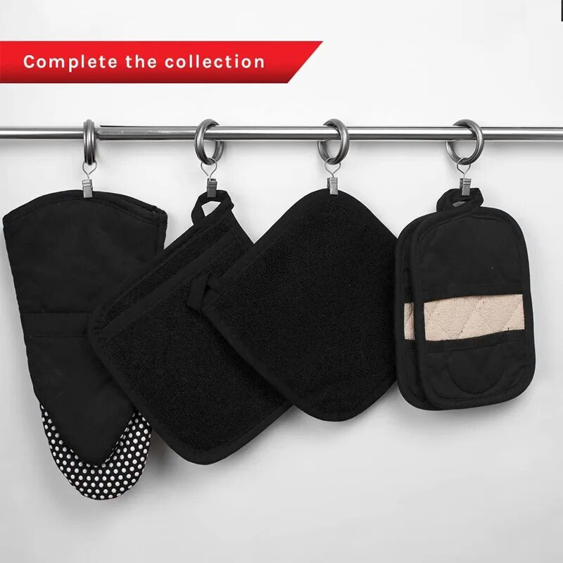 2 ks 3 v 1 držiaky na hrnce, froté slučky, bavlnené látky, rukavice, vrecko, vankúš, podložka, kuchynské náradie, kuchynské rukavice, držiak na hrnce