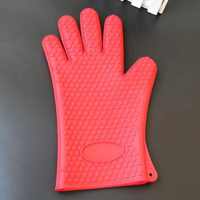 1 Käsitsi küpsetamine Silikoonkindad Mikrolaineahi Küpsetuskindad Köök Põlemisvastane Libisemisvastane silikoonist hoidik Mitt Köök BBQ ahjupott