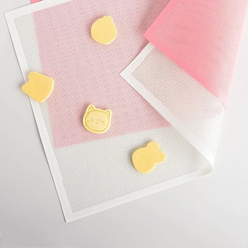 Δημιουργικό Ταπάκι ψησίματος σιλικόνης Μεγάλο μαξιλάρι ζαχαροπλαστικής για μπισκότα ανθεκτικό στη θερμότητα Φύλλο φούρνου Αξεσουάρ ζαχαροπλαστικής κουζίνας