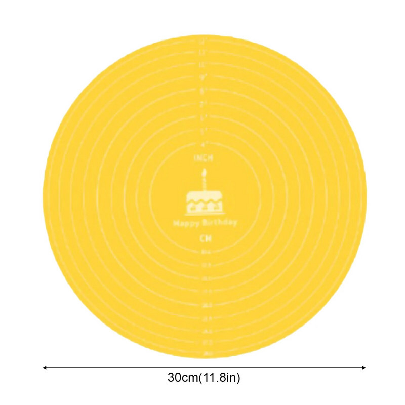 Koogi pöördlaud Silikoonist küpsetusmatt koogi jaoks Mittenakkuv, kõrgel temperatuuril vastupidav küpsetustööriist köögi vidin