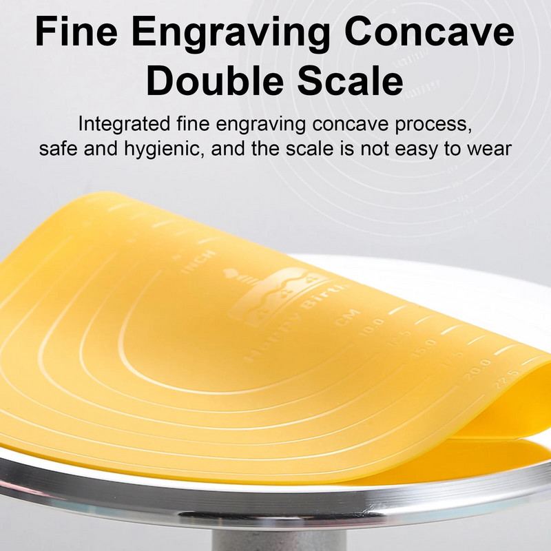 Koogi pöördlaud Silikoonist küpsetusmatt koogi jaoks Mittenakkuv, kõrgel temperatuuril vastupidav küpsetustööriist köögi vidin