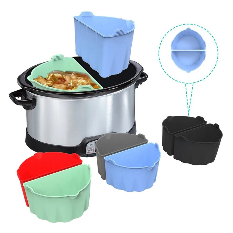 Silikoonist aeglase pliidi vahevooder Lekkekindel korduvkasutatav hautamispoti korv Kuumakindel kergesti puhastatav köögi küpsetustarvikud