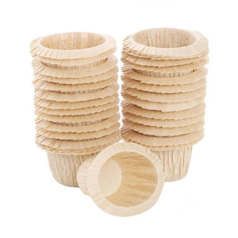 Καλούπι για κέικ Χάρτινα κύπελλα πάνω καπέλο Cupcake με μανσέτες για μάφιν Ρολό πιεσμένο διπλωμένο μαζί Αρκετά βολικά σκεύη κουζίνας